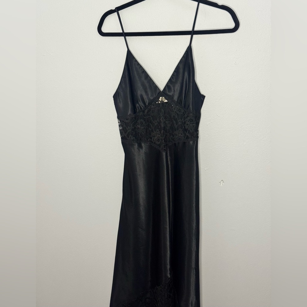 Vintage Victoria's Secret Black Satin Lingerie
